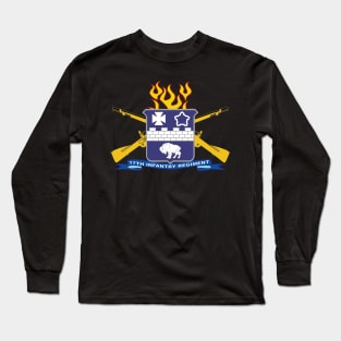 17th Infantry Regiment w Br - Ribbon Long Sleeve T-Shirt